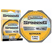 Konger Steelon Spinning - Sedal de pesca con revestimiento de fluorocarbono- 0-12-0-30 mm-150 m- monofilamento